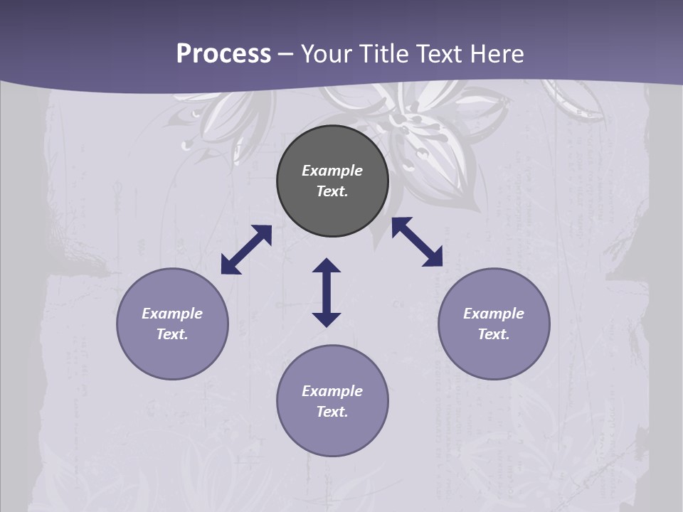 Vintage Lily Shape PowerPoint Template