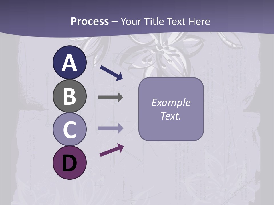 Vintage Lily Shape PowerPoint Template