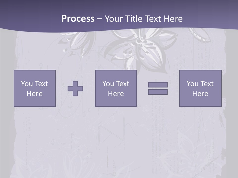 Vintage Lily Shape PowerPoint Template