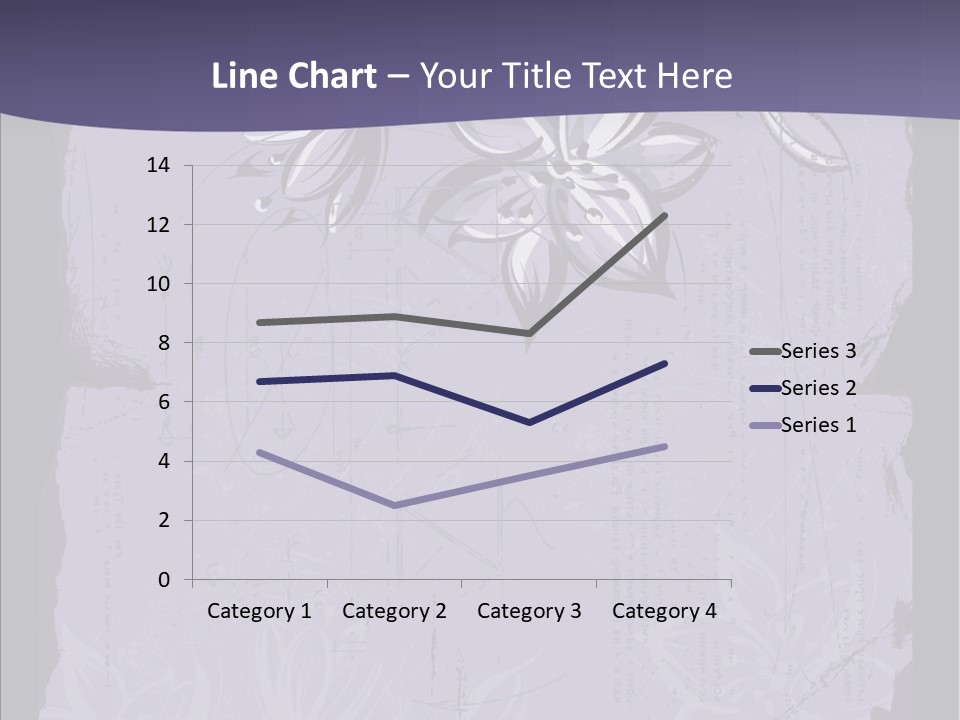 Vintage Lily Shape PowerPoint Template