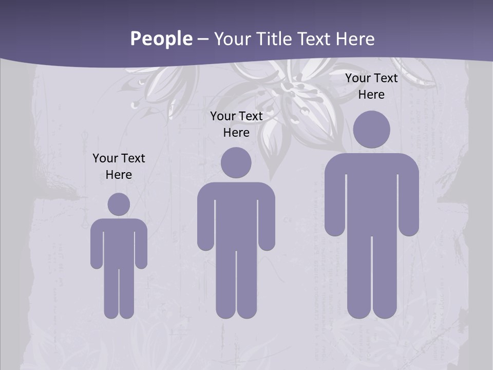 Vintage Lily Shape PowerPoint Template