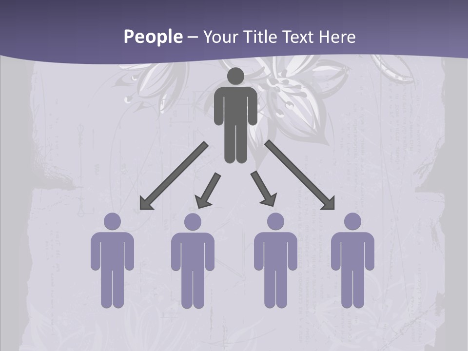 Vintage Lily Shape PowerPoint Template