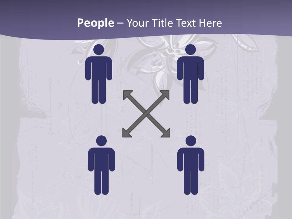 Vintage Lily Shape PowerPoint Template