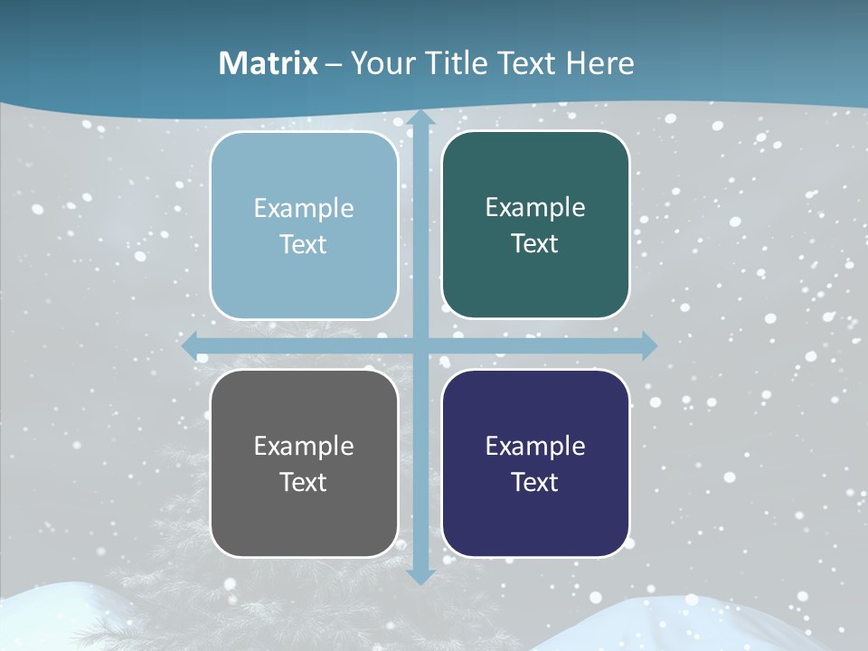 Present Blue Xmas PowerPoint Template