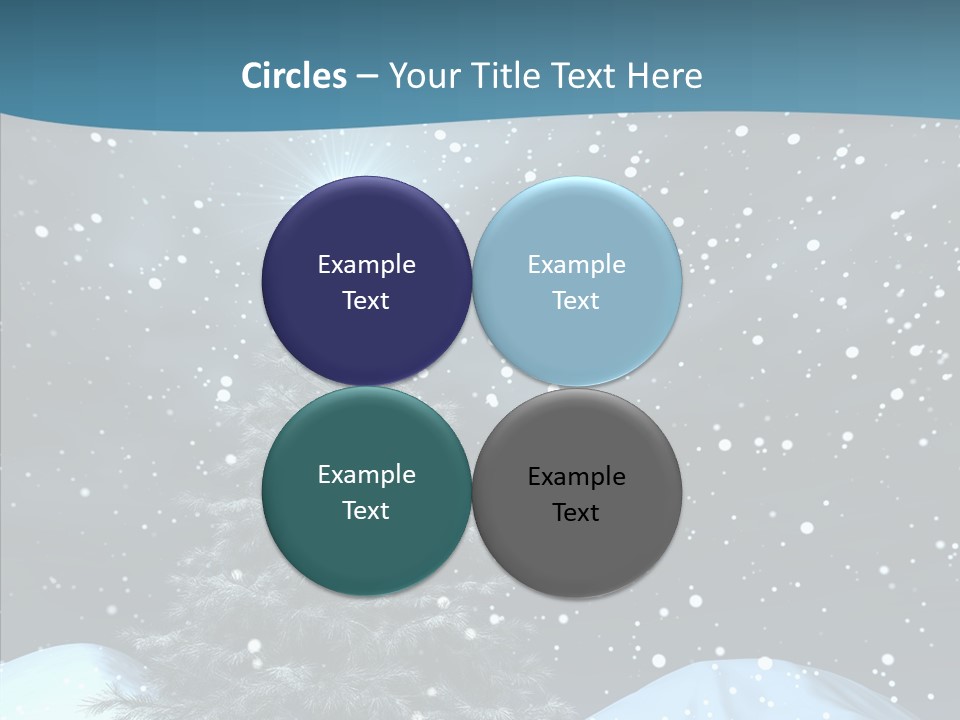 Present Blue Xmas PowerPoint Template