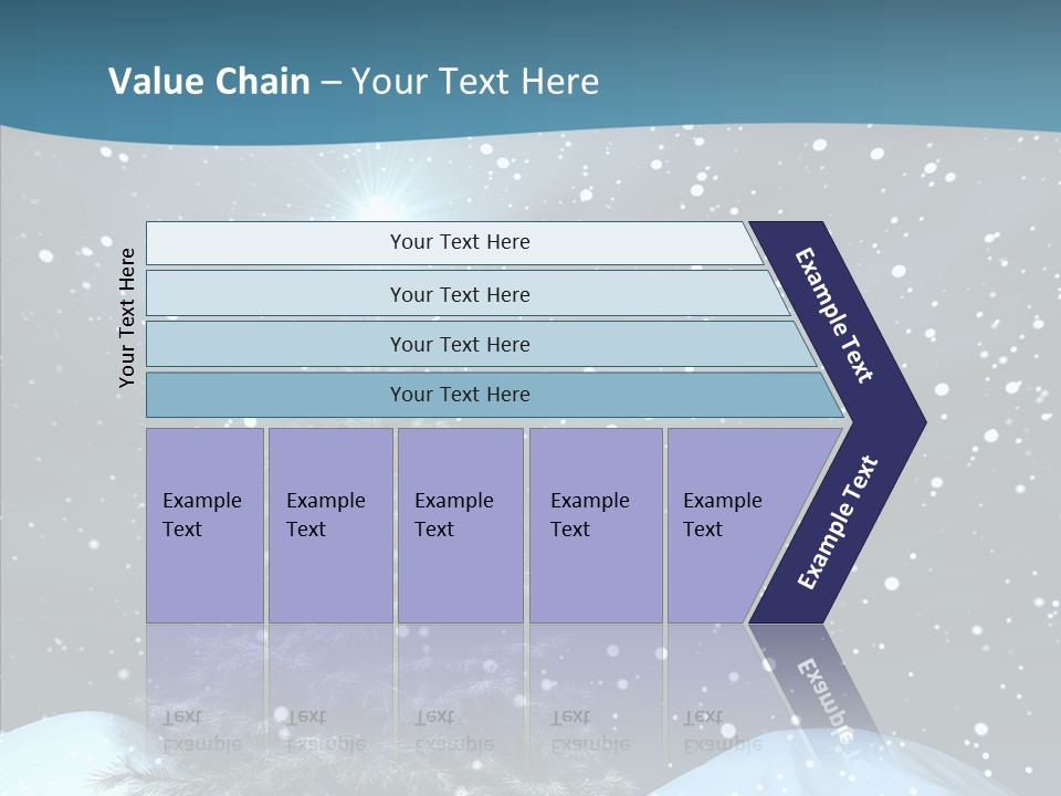 Present Blue Xmas PowerPoint Template