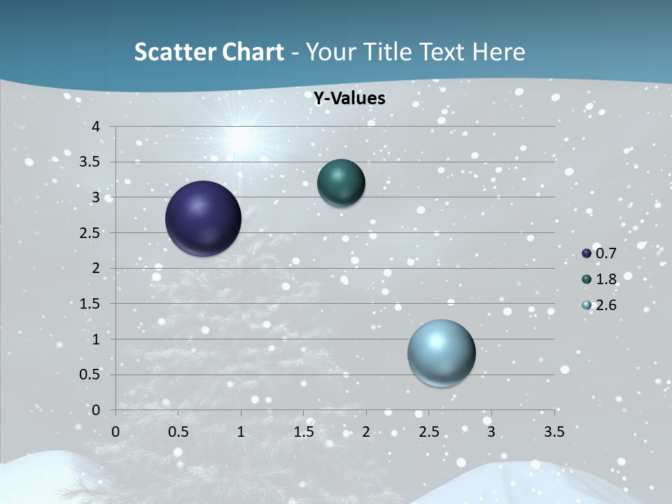 Present Blue Xmas PowerPoint Template