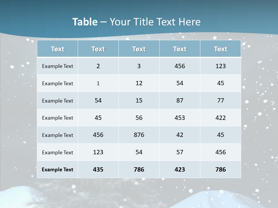 Present Blue Xmas PowerPoint Template