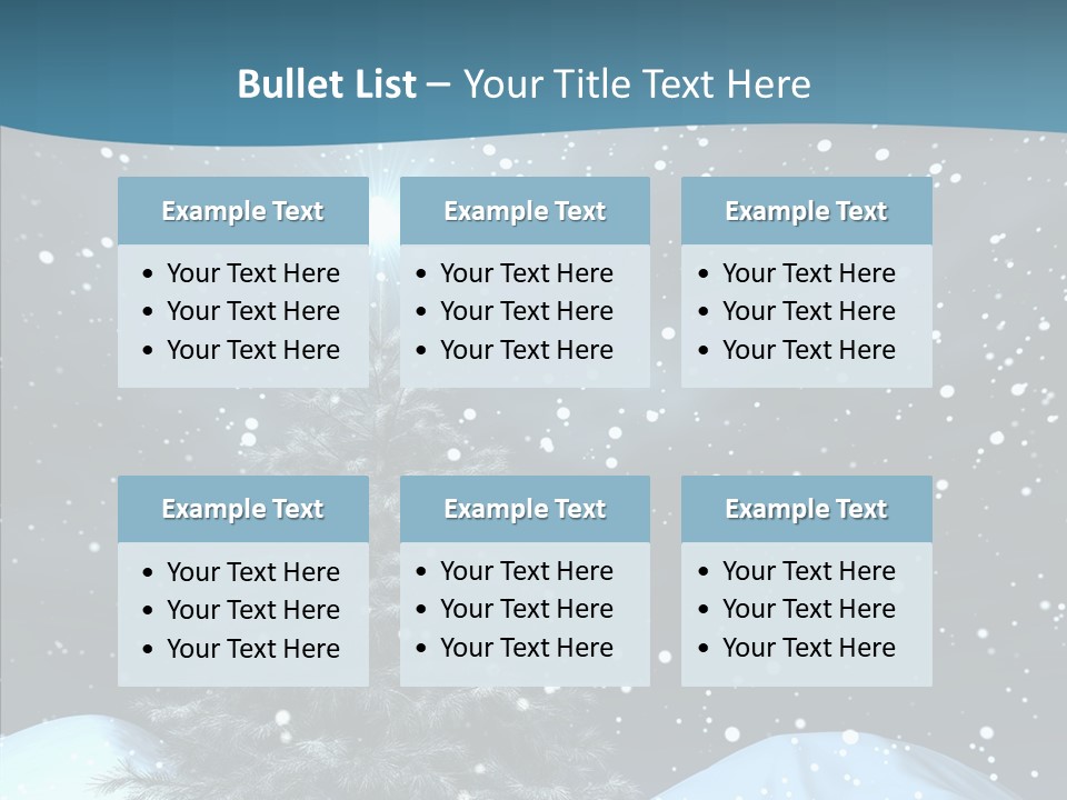 Present Blue Xmas PowerPoint Template