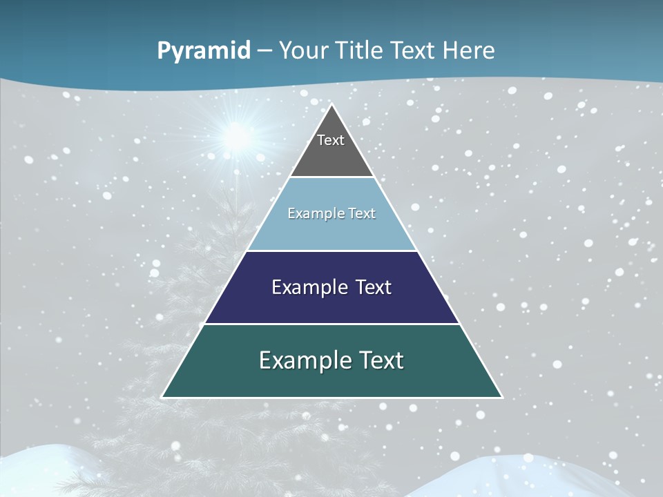 Present Blue Xmas PowerPoint Template