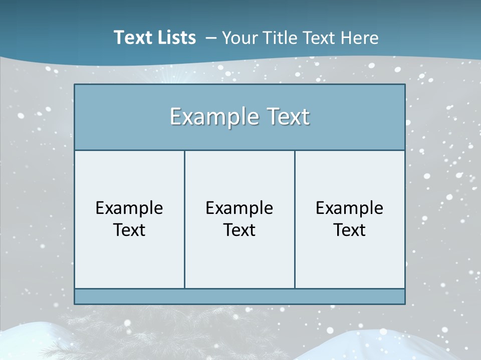 Present Blue Xmas PowerPoint Template