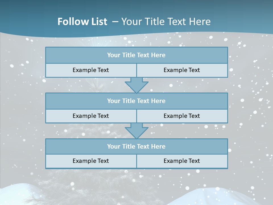 Present Blue Xmas PowerPoint Template