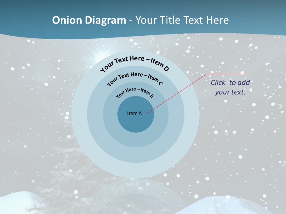 Present Blue Xmas PowerPoint Template