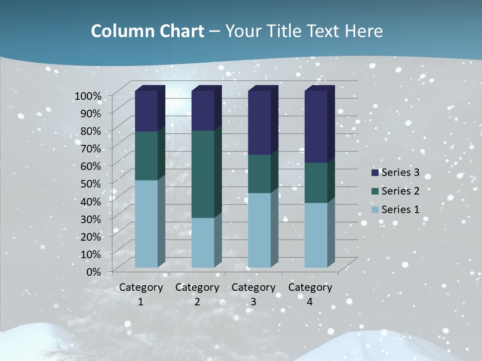 Present Blue Xmas PowerPoint Template