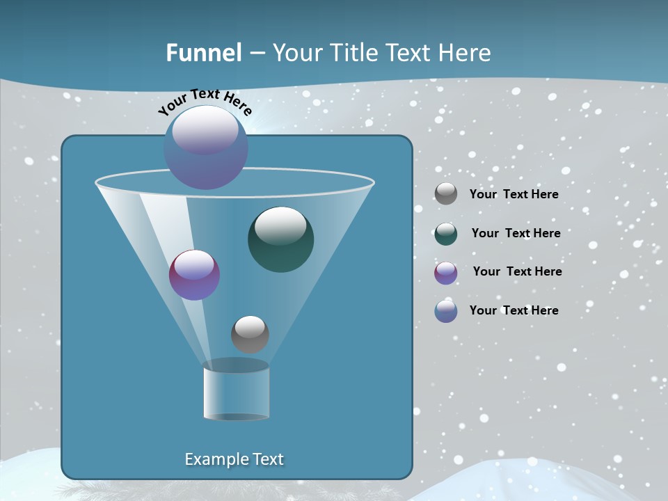 Present Blue Xmas PowerPoint Template