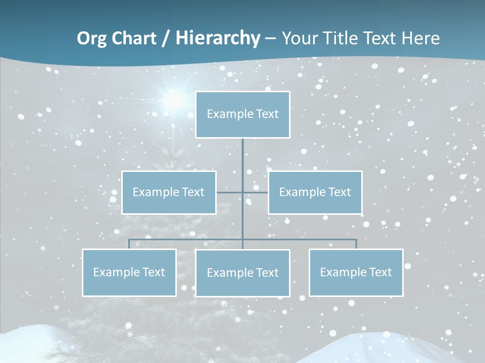 Present Blue Xmas PowerPoint Template