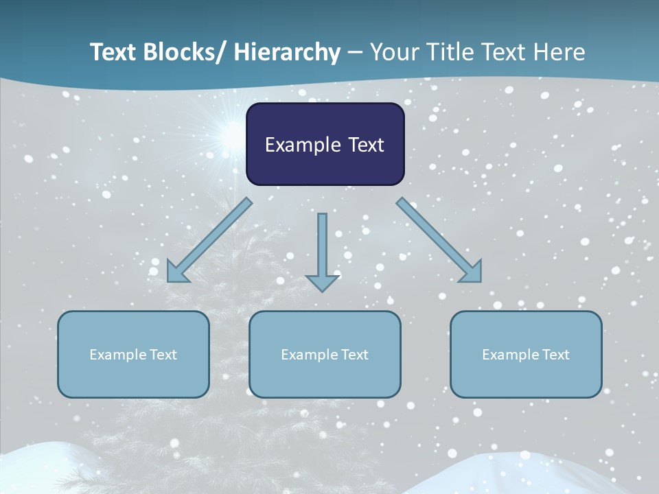 Present Blue Xmas PowerPoint Template