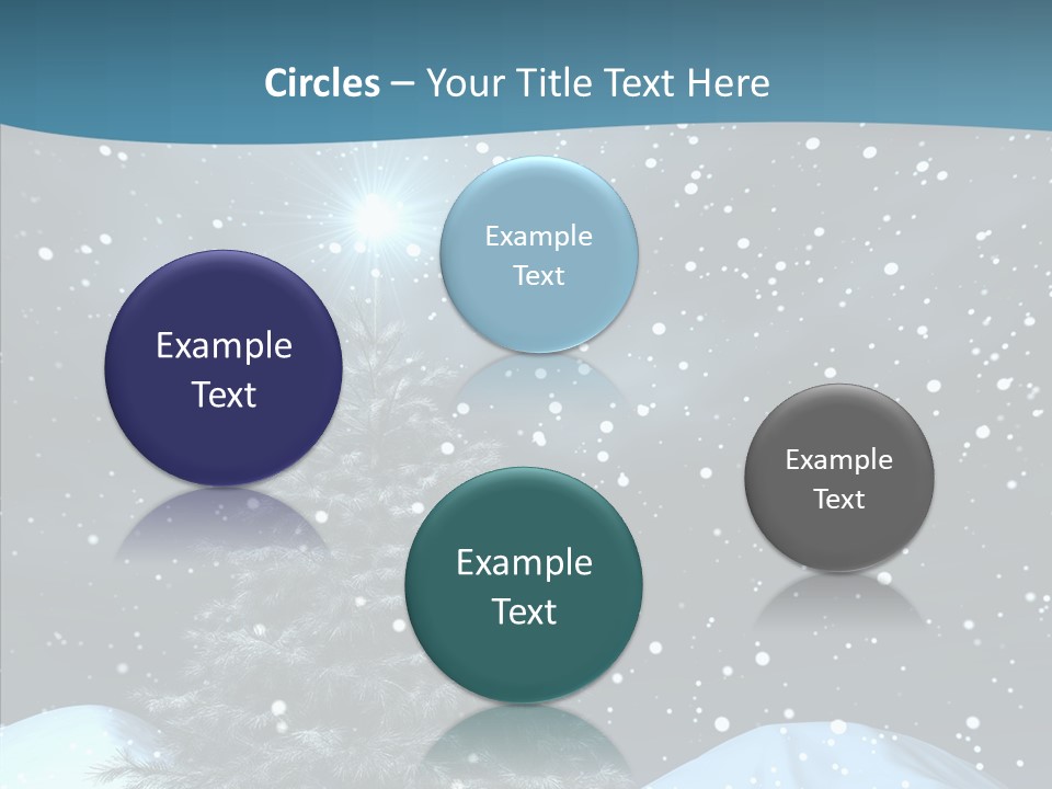 Present Blue Xmas PowerPoint Template