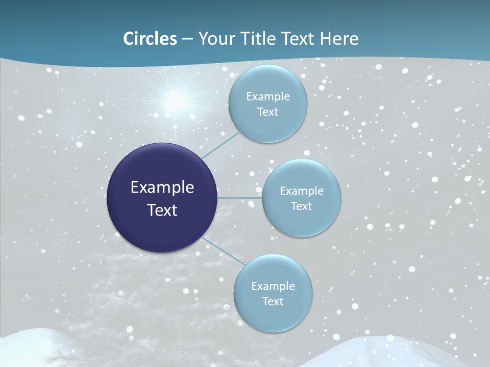 Present Blue Xmas PowerPoint Template