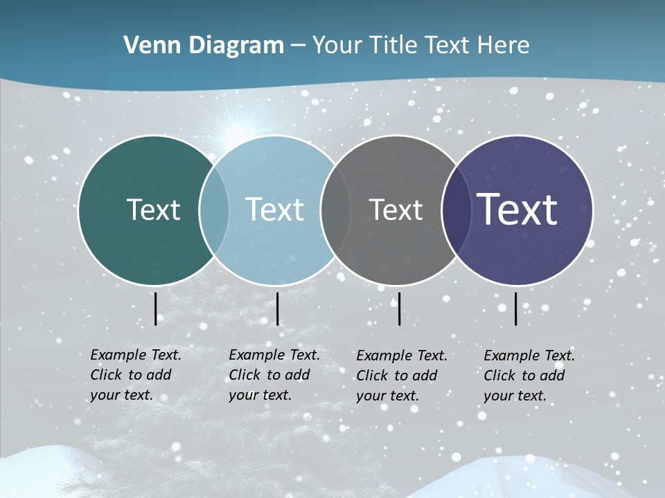 Present Blue Xmas PowerPoint Template