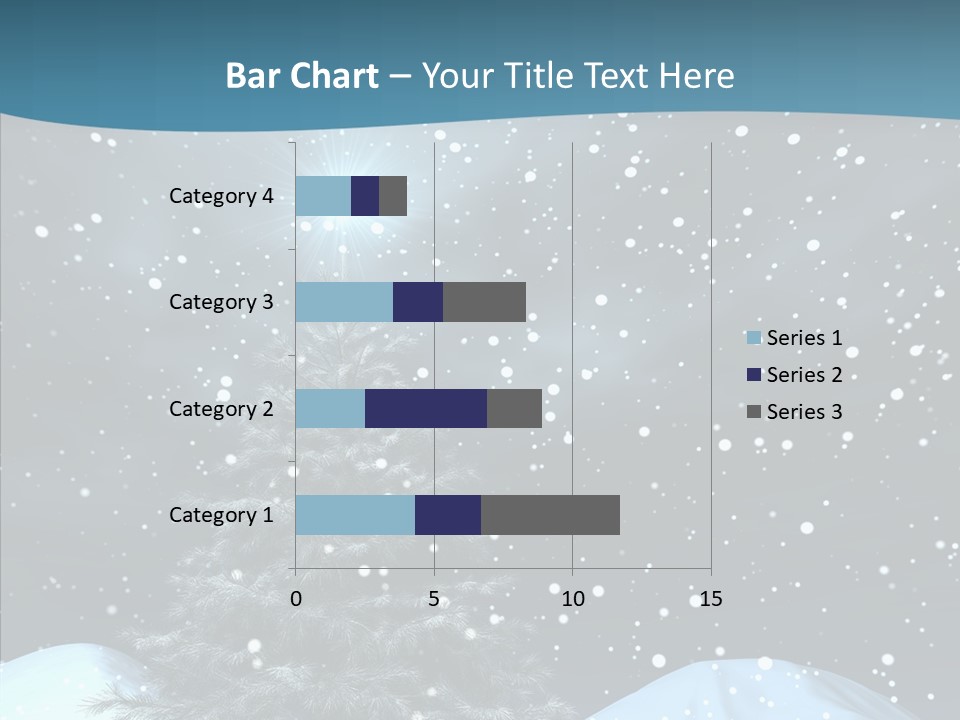 Present Blue Xmas PowerPoint Template