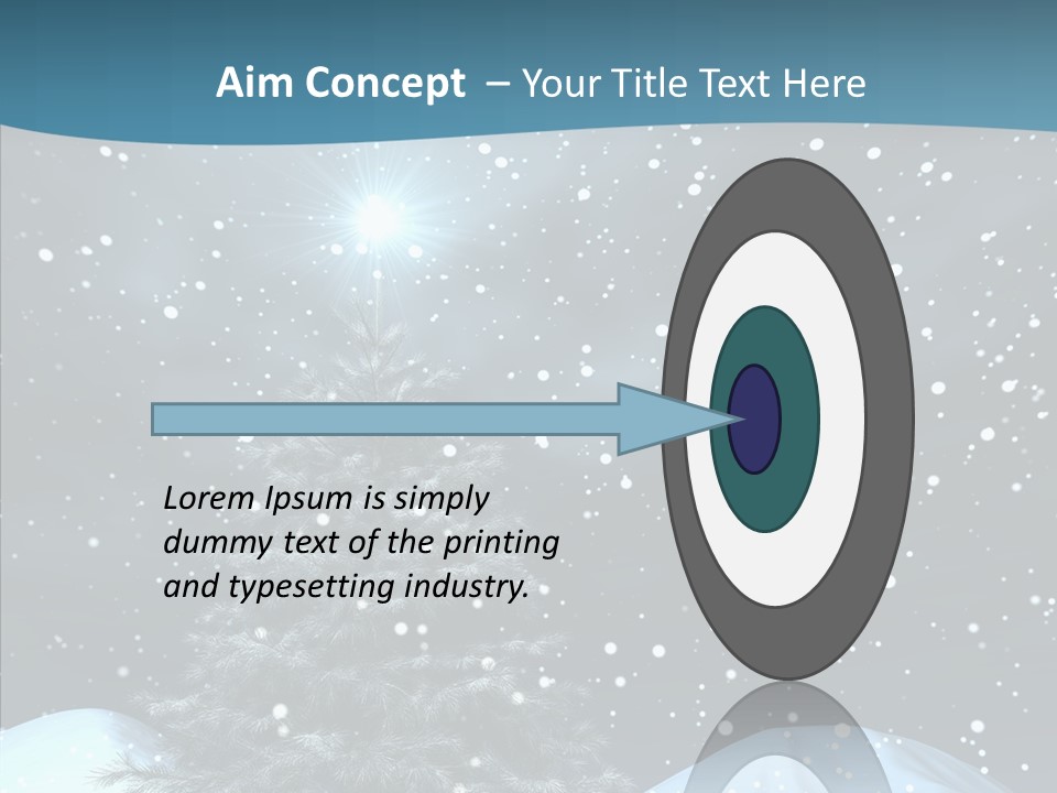 Present Blue Xmas PowerPoint Template