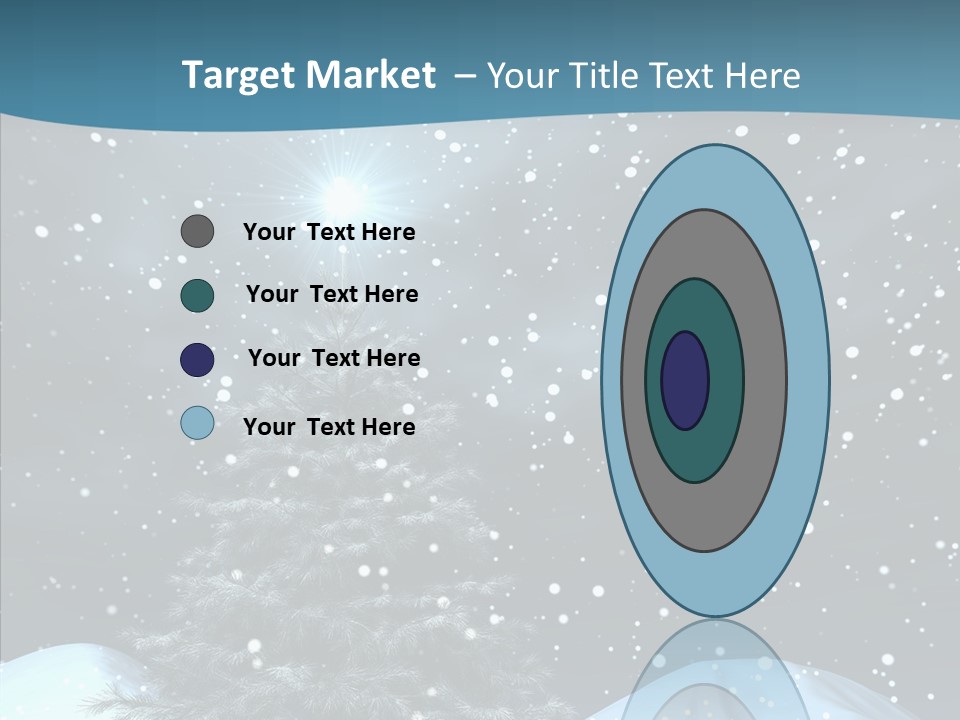Present Blue Xmas PowerPoint Template