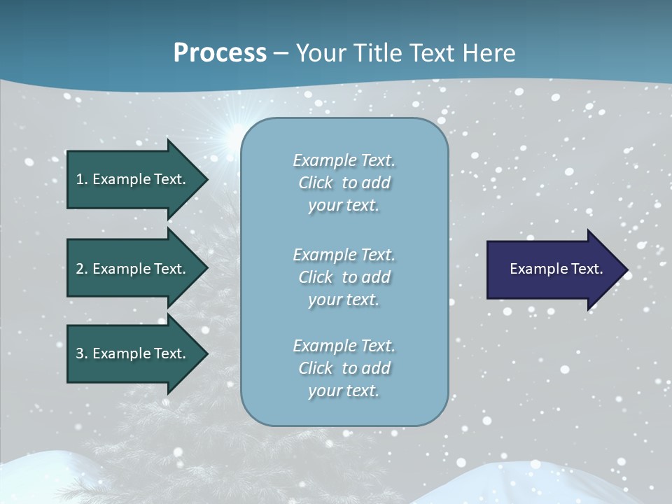 Present Blue Xmas PowerPoint Template
