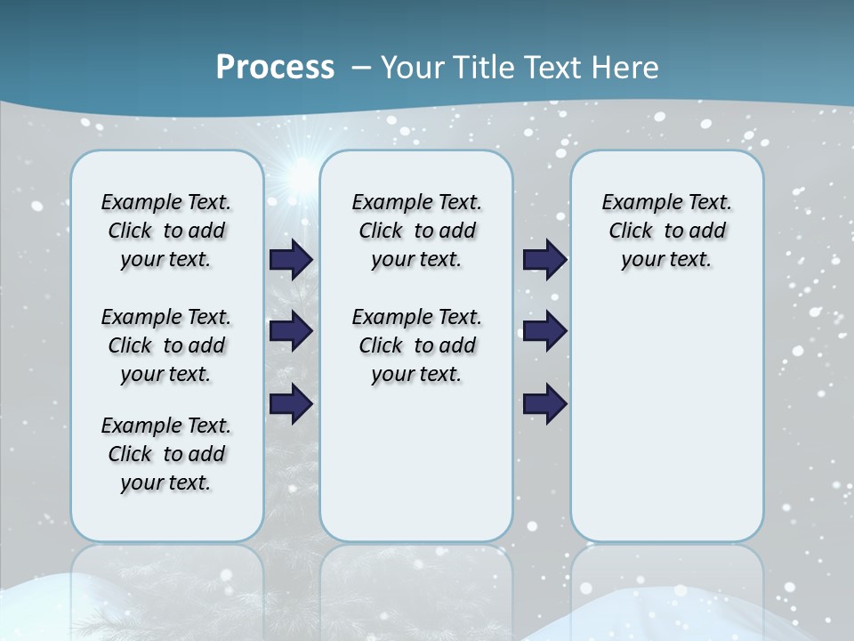 Present Blue Xmas PowerPoint Template
