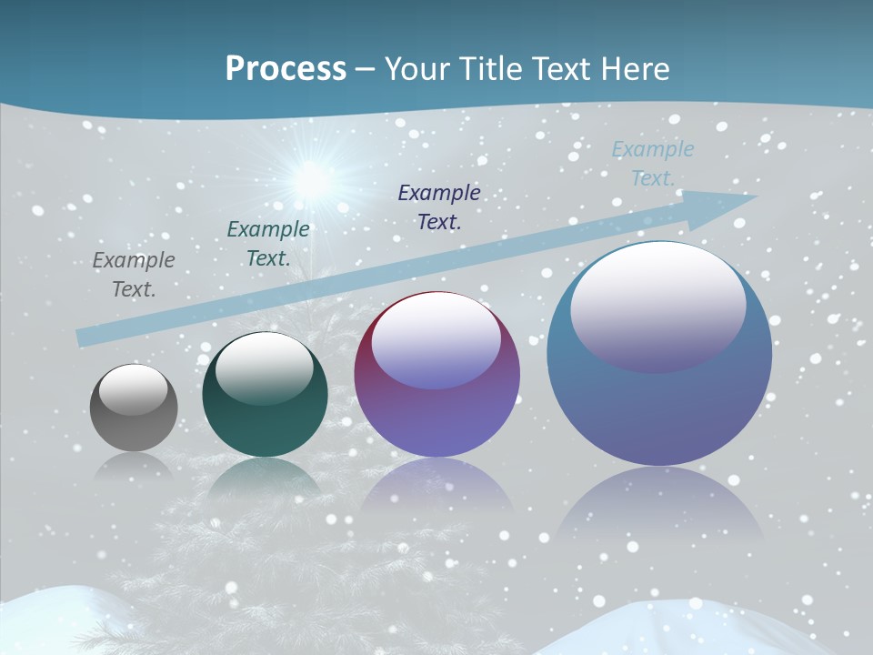 Present Blue Xmas PowerPoint Template