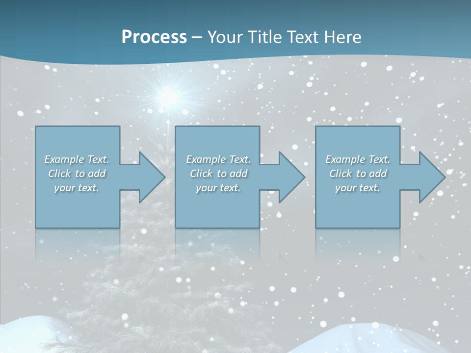 Present Blue Xmas PowerPoint Template
