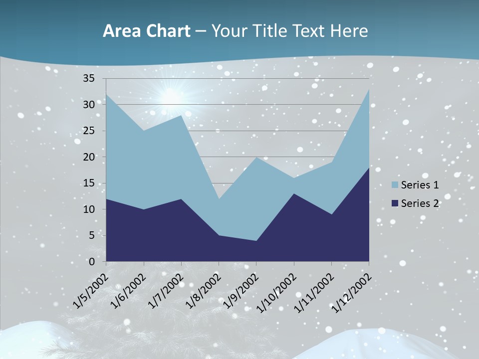 Present Blue Xmas PowerPoint Template