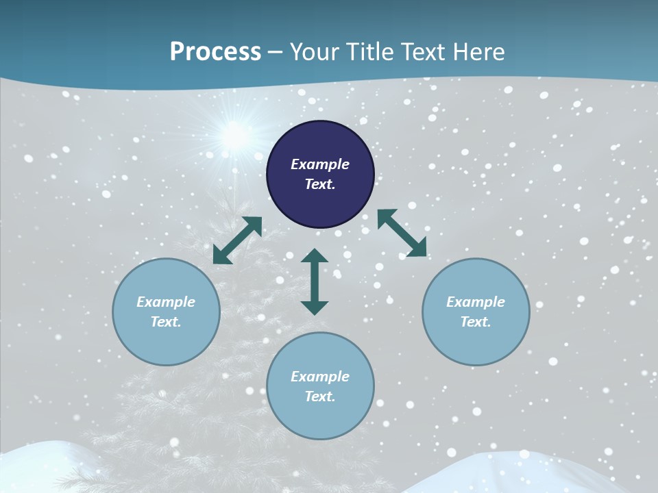 Present Blue Xmas PowerPoint Template