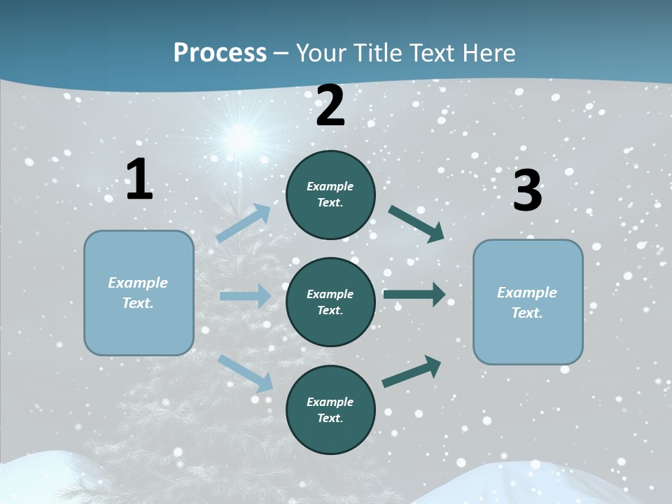 Present Blue Xmas PowerPoint Template