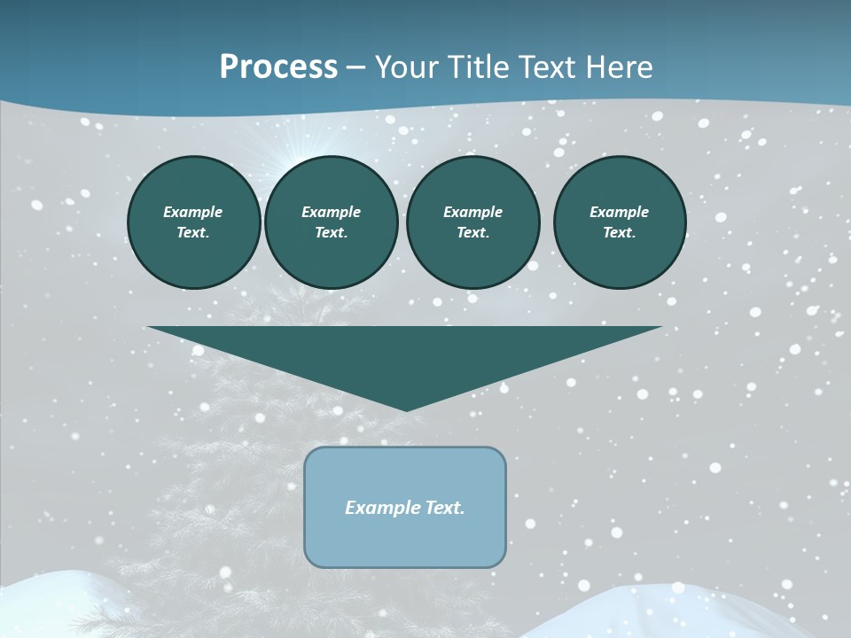 Present Blue Xmas PowerPoint Template