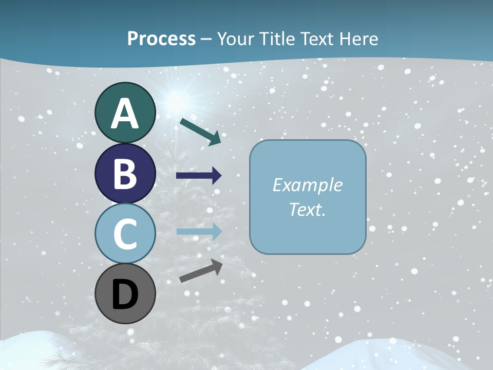 Present Blue Xmas PowerPoint Template