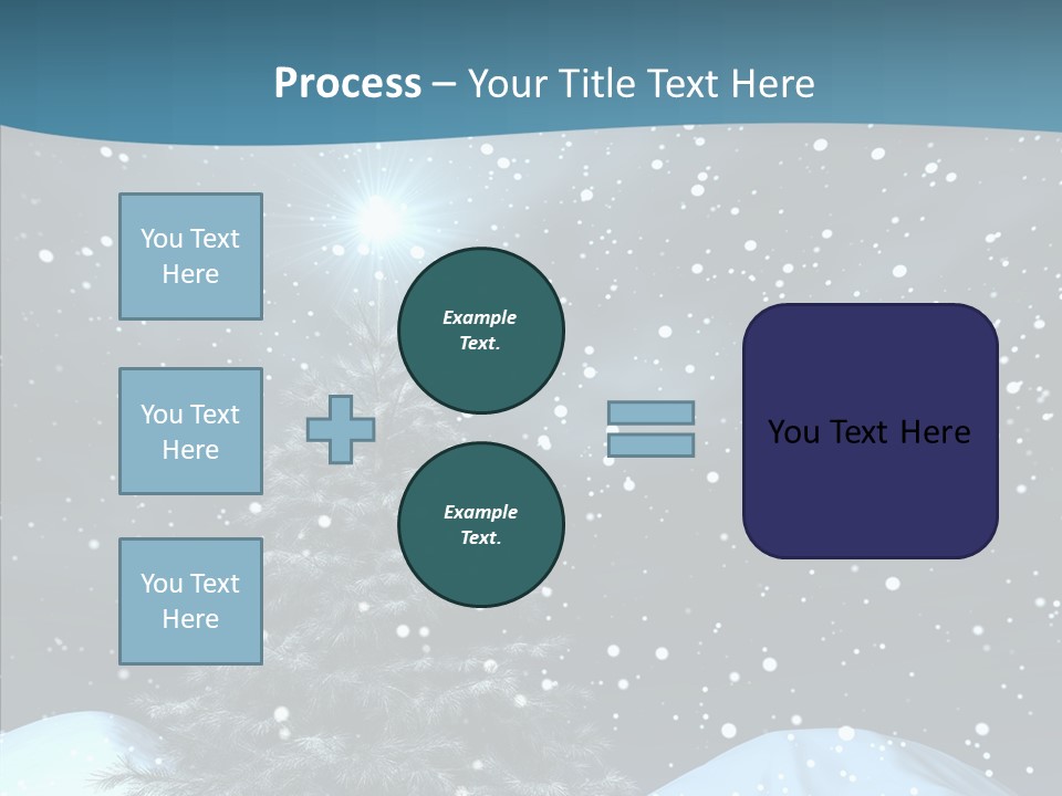 Present Blue Xmas PowerPoint Template