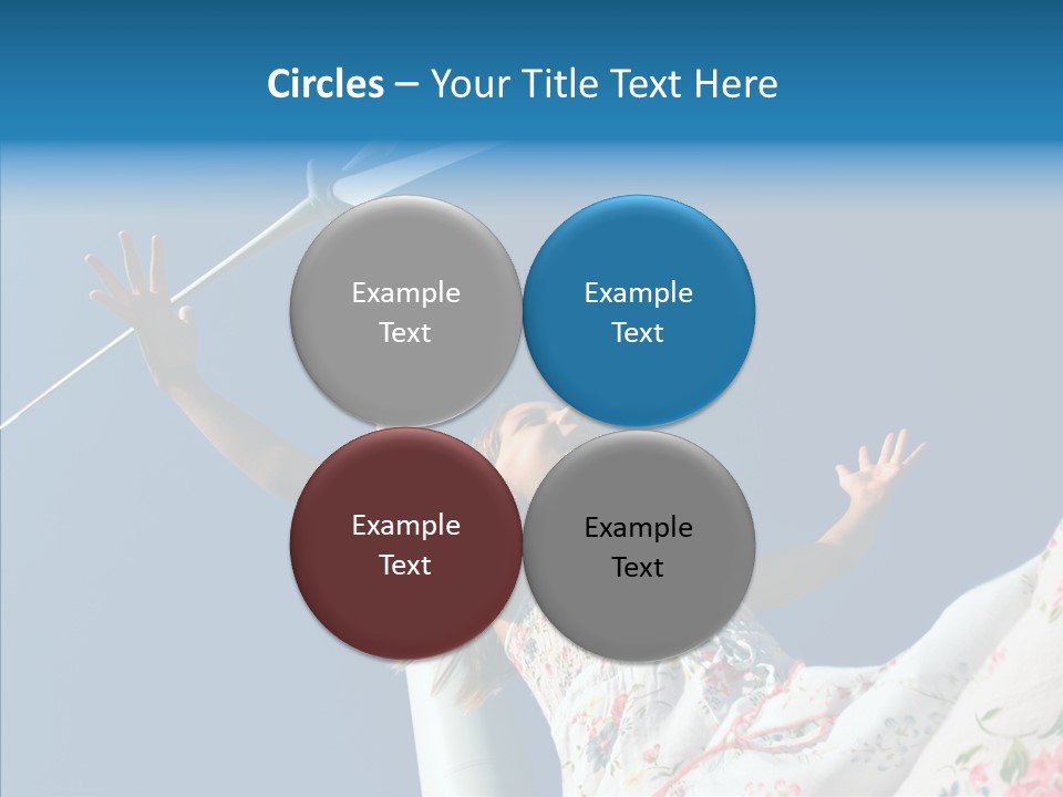 Development Sustainable Girl PowerPoint Template