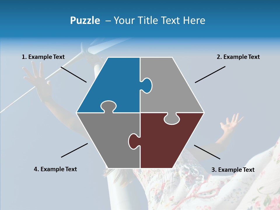 Development Sustainable Girl PowerPoint Template