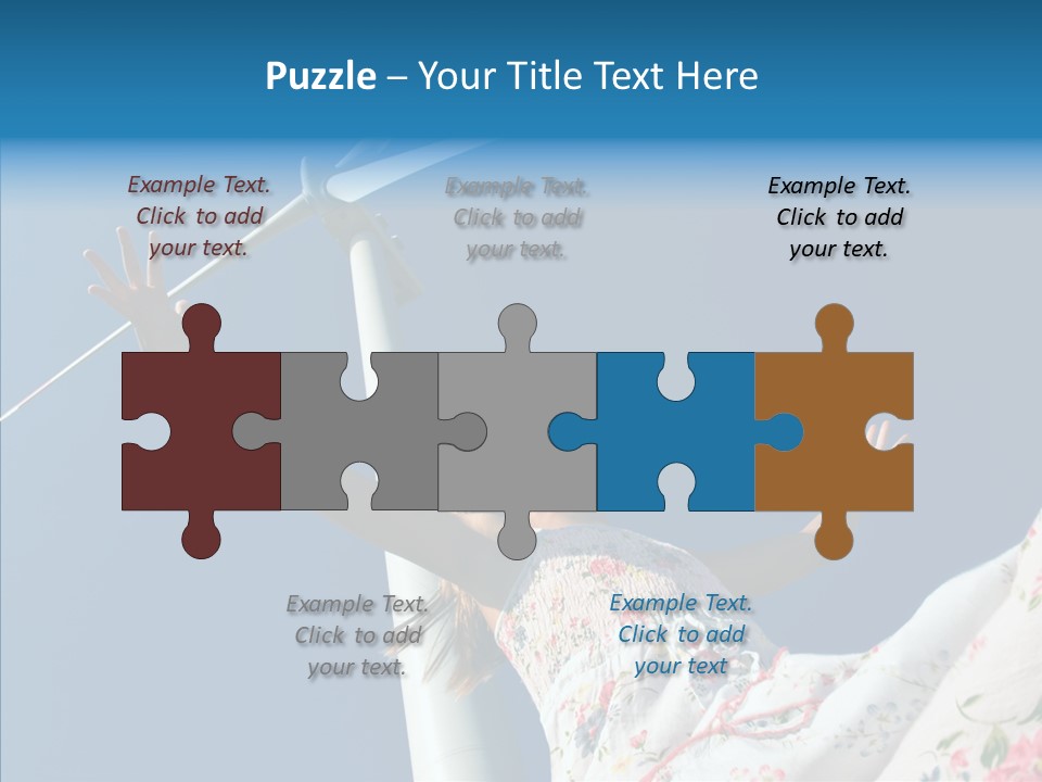 Development Sustainable Girl PowerPoint Template