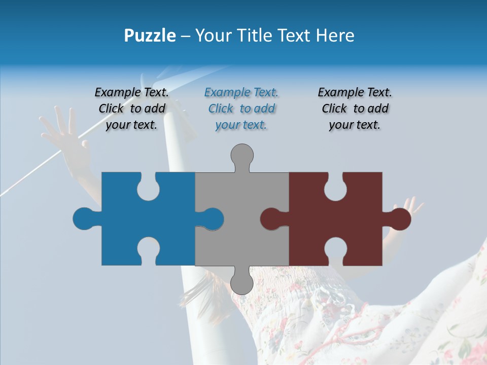 Development Sustainable Girl PowerPoint Template