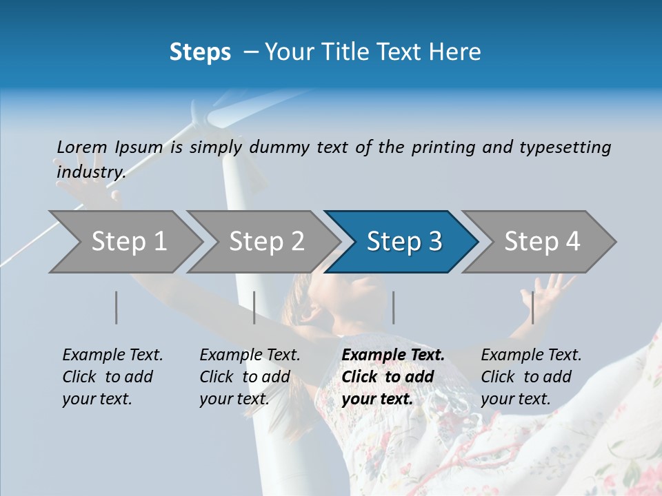 Development Sustainable Girl PowerPoint Template
