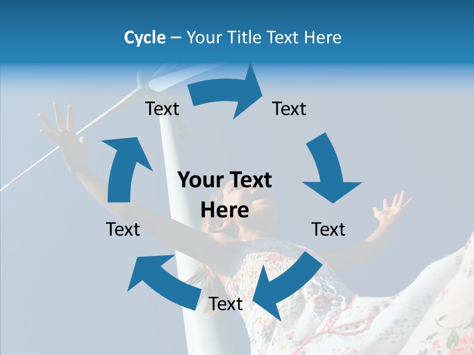 Development Sustainable Girl PowerPoint Template