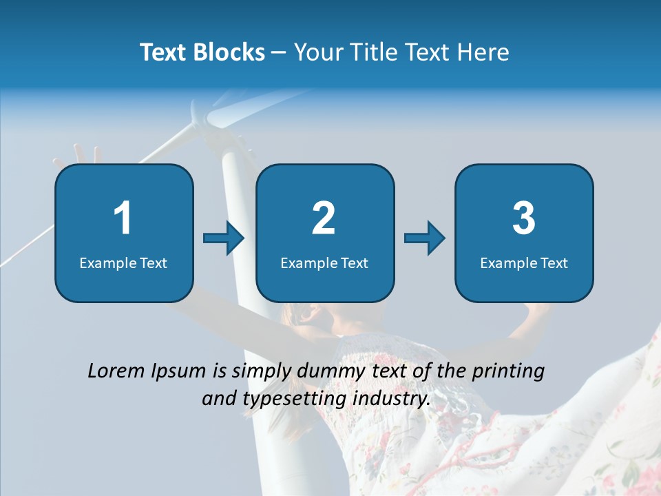 Development Sustainable Girl PowerPoint Template