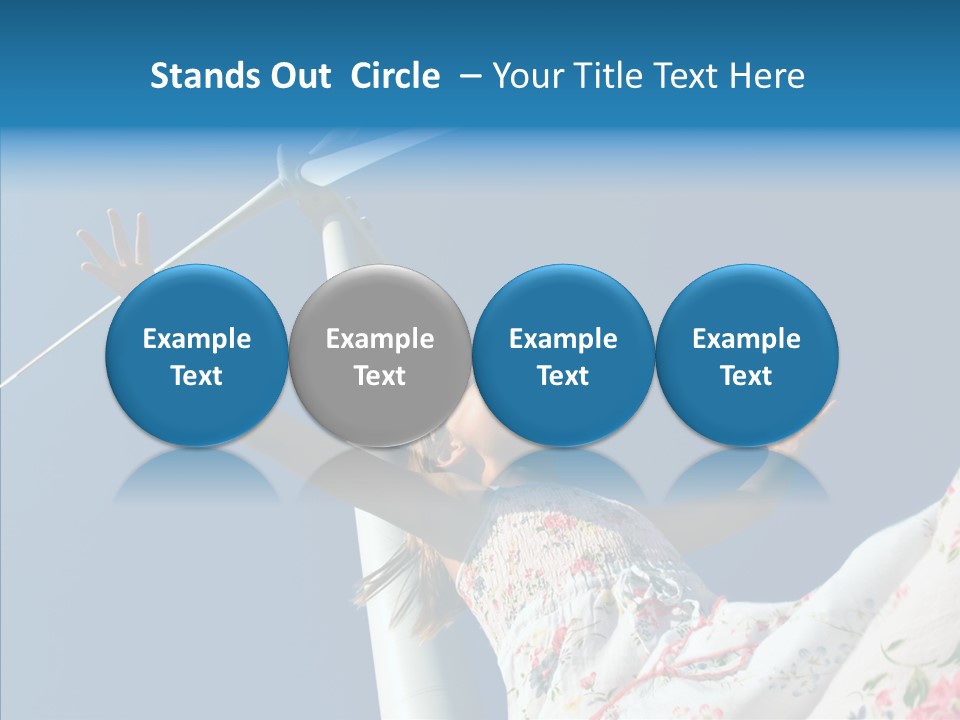 Development Sustainable Girl PowerPoint Template