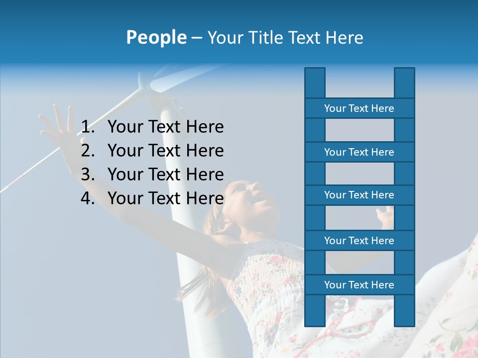 Development Sustainable Girl PowerPoint Template
