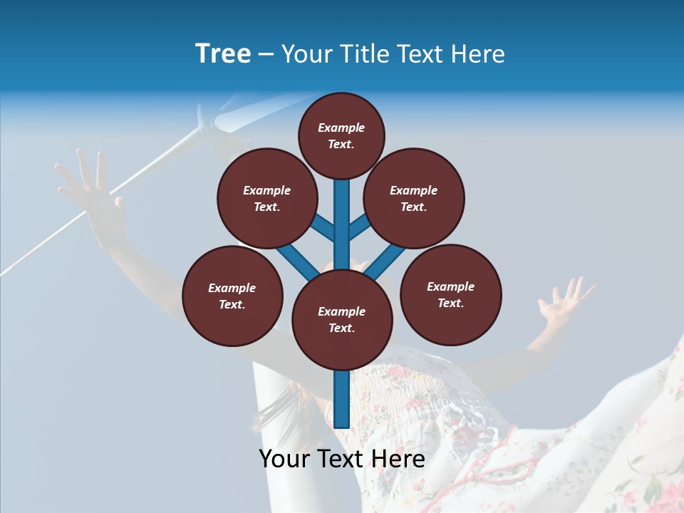 Development Sustainable Girl PowerPoint Template