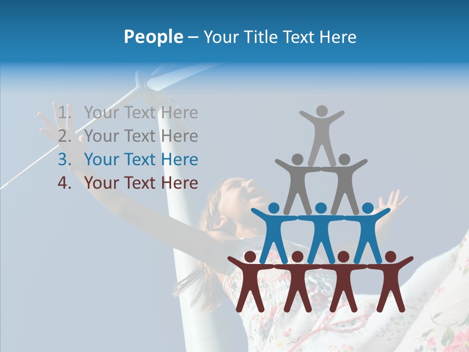 Development Sustainable Girl PowerPoint Template