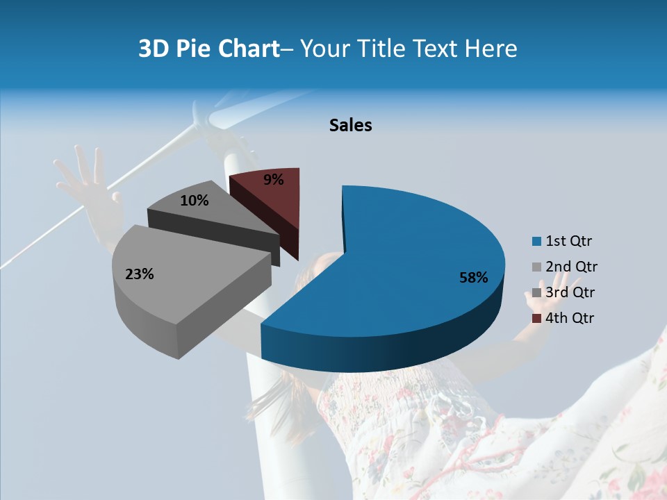 Development Sustainable Girl PowerPoint Template