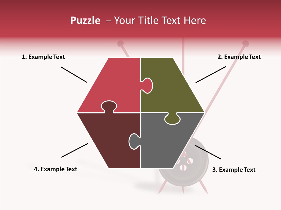 Button Handicraft Buttonholes PowerPoint Template